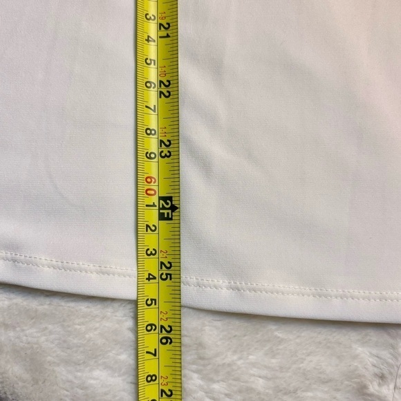 NWT Chico’s Top 0 (Small) Cream Flowy Flare Sleeve 3/4 Length Ecru Stretchy - Picture 13 of 14